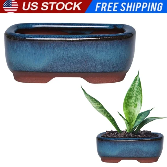 Decorative Swing Face Planter Pot Rectangle Ceramic Garden Planter Pots Ornament