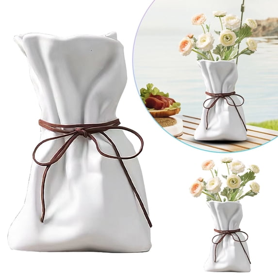 Decorative Table Centerpiece, Resin Vase Irregular Modern Decorative Vase Paper, Vase Ornament, Flower Pot Decor.