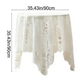 thumbnail image 1 of Decorative Table Cloth with Fringe Square Linen Fabric Cover for Dining Tables Wedding Parties BBQ EventsWrinkle Resistant Perfect for Indoor and Outdoor Use with Elegant Design, 1 of 6