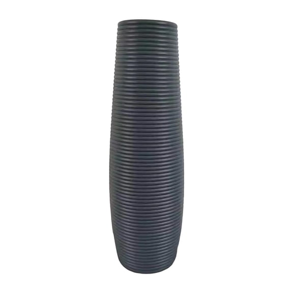Decorative Tall Vase Floor Flower Pot Large Gray Planter Lightweight PP Construction for Rustic Home Bedroom