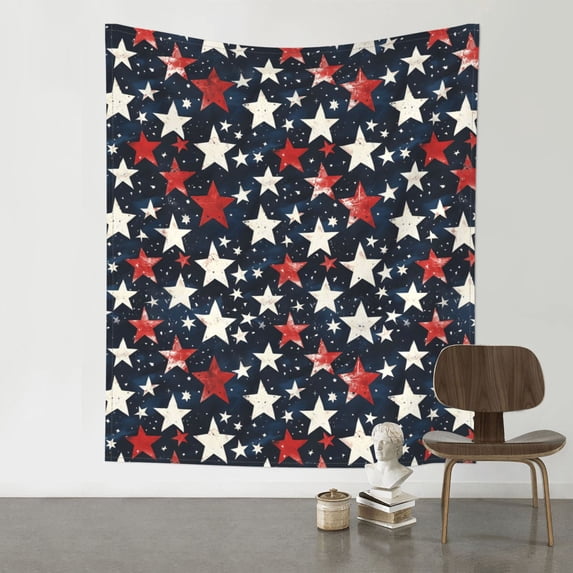 Decorative Tapestries 60x51in Wall Wall Hanging Unmarked Peg Hook For Picnic Cloth Porch Hanging Tablecloth Bedspread Independence Day Theme Star (10)