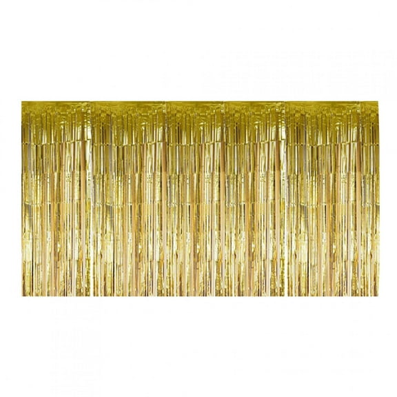 Golden Decorative Tassel Table Skirt for Rectangular and Round Tables - Perfect for Birthday and Wedding Parties