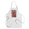 thumbnail image 1 of Decorative Tea Towel, Apron Bryce Canyon National Park, Utah, Scene #1, Painterly Series, Unisex, Adjustable, Organic Cotton, 1 of 5