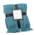 thumbnail image 1 of Decorative Throw Blanket - 50x60in Soft Knit with Delightful Fringe Edges for a Sophisticated and Cozy Touch to Your, 1 of 9