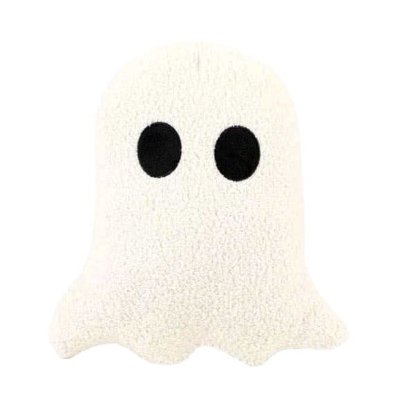 Decorative Throw Pillow 12 Inch Ghost Shaped Plush Single Pack for Halloween Home Decor