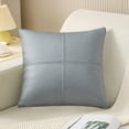 thumbnail image 1 of Decorative Throw Pillow - 18x18 Inch Tech Fabric Square Cushion for Sofa & Bed (Stripe Pattern Fall/Winter Home Accent Pillow), 1 of 8
