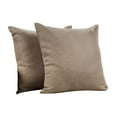 thumbnail image 1 of Decorative Throw Pillow Case Cushion Covers Backrest Soft Solid Colors Square Linen Look Pillow Protector for Couch Sofa Home Car Set of 2, 1 of 2