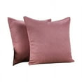 thumbnail image 1 of Decorative Throw Pillow Case Cushion Covers Backrest Soft Solid Colors Square Linen Look Pillow Protector for Couch Sofa Home Car Set of 2, 1 of 2
