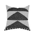 thumbnail image 1 of Decorative Throw Pillow Cover, 18” x 18”, Printed Jersey Knit Texture Featuring a Triangle Pattern on Poly Canvas Creating a Comfortable and Stylish Update to any Living Room, Bed, and Sofa, 1 of 5