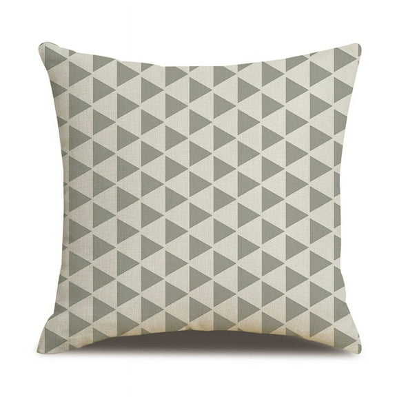 "Decorative Throw Pillow Cover 18''x18'', Linen Cushion Case, Patio Pillowcase Protector for Couch Chair Sofa Car Home Decor"