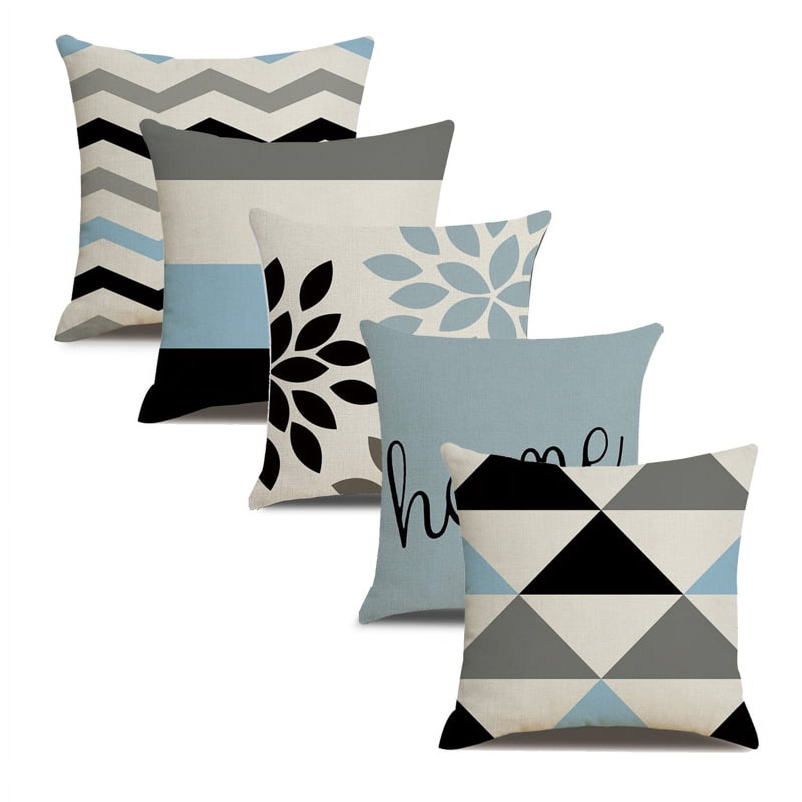 Decorative Throw Pillow Cover Backrest Pillow Case Square Cushion Cover Cotton Linen Pillowslip Pillow Protector for Couch Sofa Patio Chair Home Car