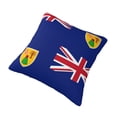 thumbnail image 1 of Decorative Throw Pillow Cover Flag Of The Turks And Caicos Island Square Pillowcases Cushion for Farmhouse Home Decor 26"x26", 1 of 7
