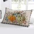 Decorative Throw Pillow Cover,Seasonal Floral Fall Pumpkin Pillow Case