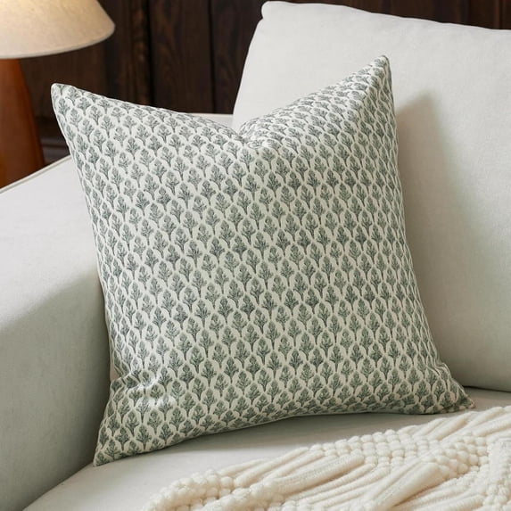 Decorative Throw Pillow Cover Soft Polyester Cushion Case with Hidden Zipper for Sofa Bedroom Living Room Home 17.7 Inch