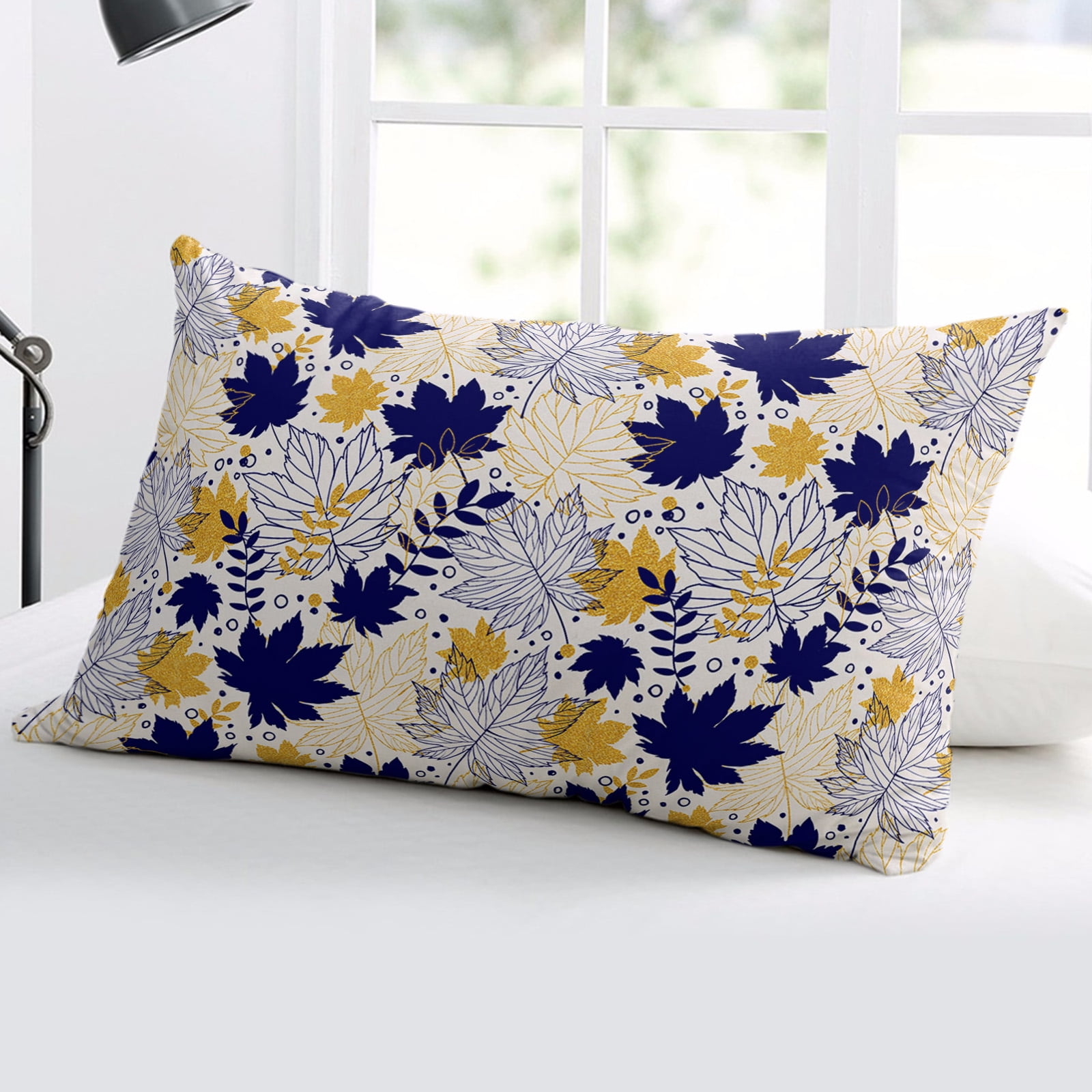 Blue and yellow throw pillow covers hotsell