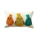 thumbnail image 1 of Decorative Throw Pillow Cover with Embroidered Bunny Pattern Handmade Tufted Cushion Case for Sofa Bed Chair Home Decor, 1 of 4