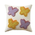thumbnail image 1 of Decorative Throw Pillow Cover with Embroidered Bunny Pattern Handmade Tufted Cushion Case for Sofa Bed Chair Home Decor, 1 of 6