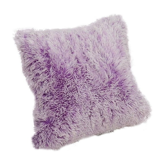 Decorative Throw Pillow Covers 18" x 18", Fluffy Pillow Covers Luxury Faux Fur Square Sofa Pillow Covers for Sofa Couch Living Room Bedroom,No Pillow Insert