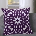 thumbnail image 1 of Decorative Throw Pillow Covers 18"x18" Set of 2 Pieces Classic Mandala Knit Pattern Durable 100% Cotton Canvas Cozy Cushion Cases for Sofa Couch Living Room (Navy Blue), 1 of 4