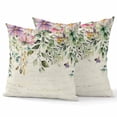 thumbnail image 1 of Decorative Throw Pillow Covers 18x18 Inch Set of 2 Eucalyptus Leaves Home Decor Pillow Cases for Couch, Flowers Leaf Cushion Case for Living Room Bedroom Bed Car Chair, 1 of 9