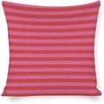 thumbnail image 1 of Decorative Throw Pillow Covers Geometric Stripes Lines Pillowcase Pink Red Stripes Couch Throw Pillows for Farmhouse Decor Room Bedroom Sofa Chair Car 16"x16" Linen Cushion Case, 1 of 7