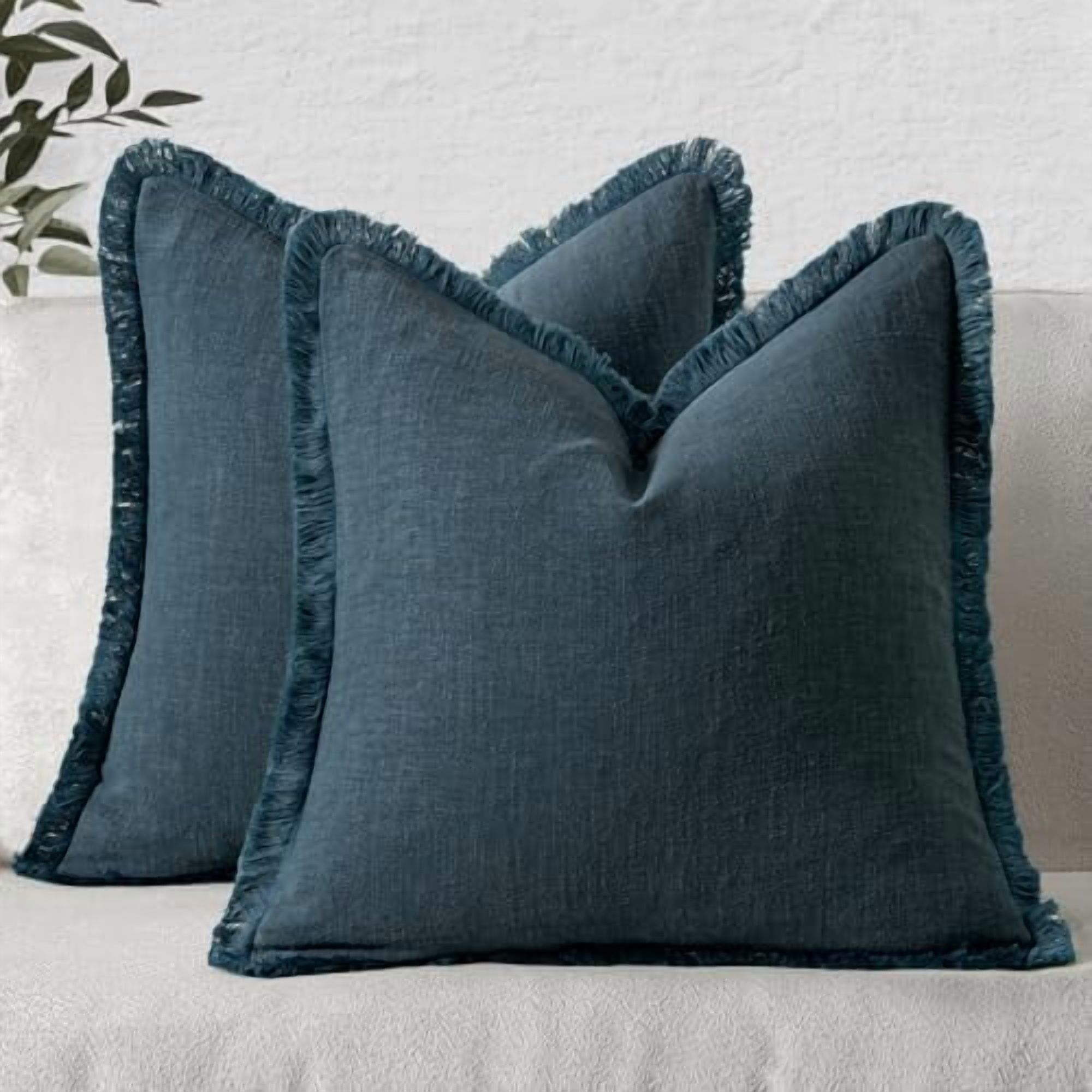 Curated visual reference: Visual Reference: Decorative Throw Pillow Covers Neutral Linen Fringe Throw Pillows Euro