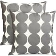 thumbnail image 1 of Decorative Throw Pillow Covers Set of 2 Dark Grey Pillow Covers 18x18 inch Throw Pillows Linen Square Pillow Case,Farmhouse Outdoor Polka dot Pillow Covers for Couch Sofa Living Room, 1 of 6