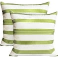 thumbnail image 1 of Decorative Throw Pillow Covers Set of 2 Grass Green Pillow Covers 16x16 inch Throw Pillows Square Pillow Case,Farmhouse Outdoor Boho Striped Pillow Covers for Couch Sofa Living Room, 1 of 7