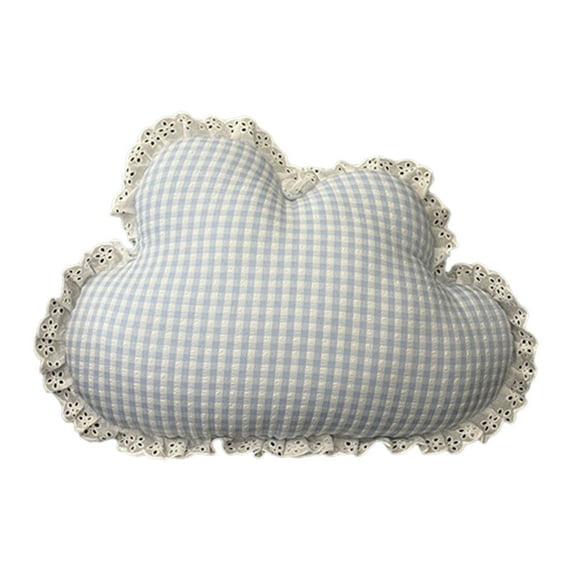 Decorative Throw Pillow Decorative Star Moon Throw Pillow with Lace, Soft Square Cushion Cover and Insert, 16.5 Inch Polyester Pillow for Modern Living Room Bedroom Home Accent Star And Moon Pillow