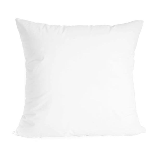 Decorative Throw Pillow Insert: Square Soft For Sofa, Bench, Bed, Auto Seat Hypoallergenic Bed Couch Sofa- Indoor Decorative Cushion,100% Cotton Smooth Surface Fluffy Cushion Core,White,