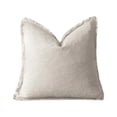 thumbnail image 1 of Decorative Throw Pillow Cover Square Soft Plush Cushion for Sofa Bed Chair Home Office Living Room Bedroom Indoor Outdoor Use（Beige）, 1 of 4