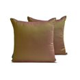 thumbnail image 1 of Decorative Throw Pillow cover Lime Green & Pink Pack of 2, 20"x20" Art Silk Two Tone Silk, Solid Pillow Cushion Covers For Sofa Couch, Hotels, living, Bed Room, Modern - Lime Green & Pink Luxury, 1 of 9