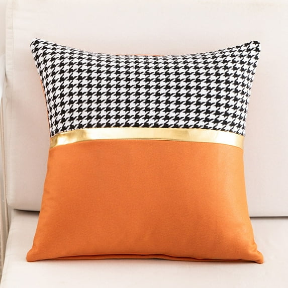 Decorative Throw Pillow for Sofa Bed Chair, Classic Pattern Accent Cushion Series with Modern Contrast Detail for Elevated Home Styling