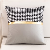 Decorative Throw Pillow for Sofa Bed Chair, Classic Pattern Accent Cushion Series with Modern Contrast Detail for Elevated Home Styling