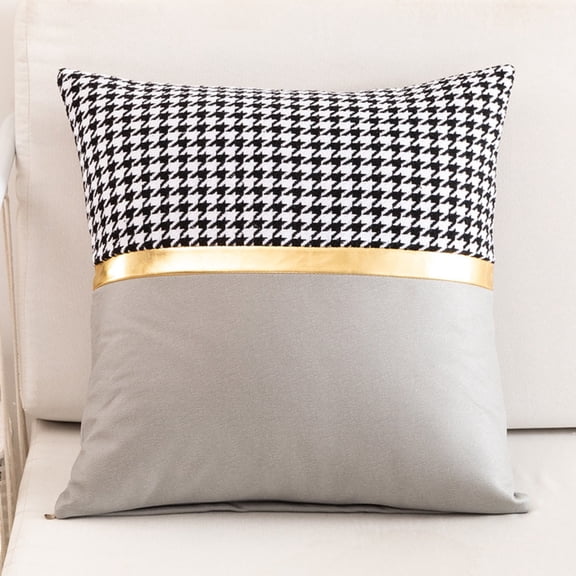Decorative Throw Pillow for Sofa Bed Chair, Classic Pattern Accent Cushion Series with Modern Contrast Detail for Elevated Home Styling