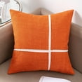 thumbnail image 1 of Decorative Throw Pillow for Sofa Bed Chair, Modern Textured Accent Cushion with Geometric Cross Design for Refined Home Styling, 1 of 10