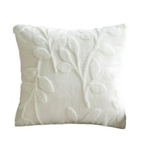 Decorative Throw Pillows For Couch 18x18 Inch Plush Pillow Accent Pillow For Couch Sofa Living Room Home Decor Throw Pillows Under $5 1Pack White