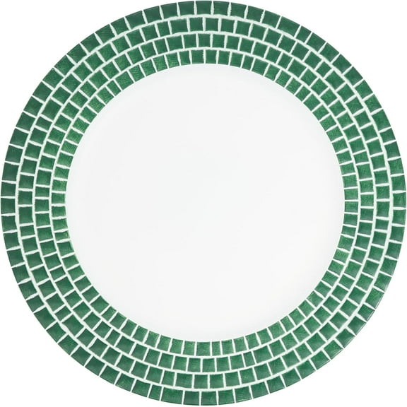 Decorative Tile Edged Charger Plate (Set of 4)