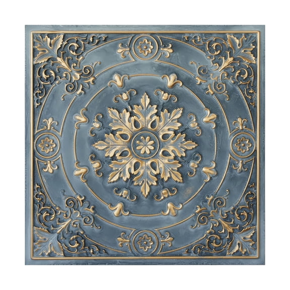 Decorative Tin Ceiling Tiles Embossed wall panels for Restaurant Cafe Club PL18 Smoked gold 10Pcs/pack