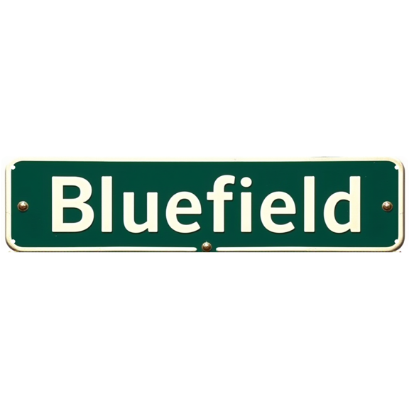 Decorative Tin Sign 16*4 Inch - Bluefield Mining Heritage Design - For Museum-Style Living Room, Garage, Bar - Vintage Decor for Home, Garage Signs, Man Cave Decor