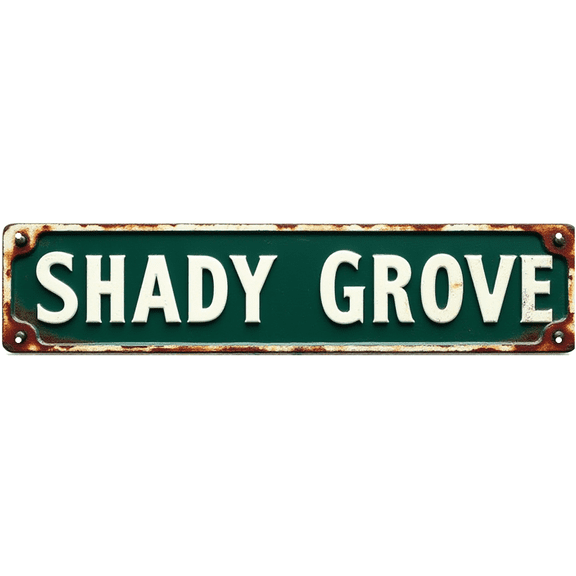 Decorative Tin Sign 16*4 Inch Shadow Lane Marker - For Family Room, Yard, Bedroom | family sign, backyard signs for outside, vintage bedroom decor