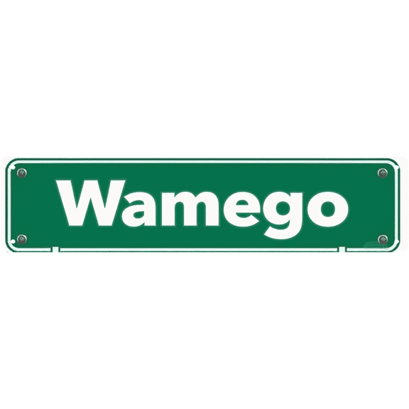 Decorative Tin Sign 16*4 Inch - Wamego Small Town Design - Perfect for Kitchen, Living Room, Outdoor Porch | Farmhouse Sign, Retro Kitchen Decor, Family Sign