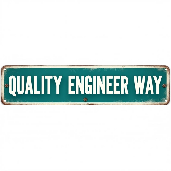 Decorative Tin Sign 16*4 Inches Quality Engineer Way For Office, Garage, Patio | Business Decor, Garage Decor, Outdoor Sign