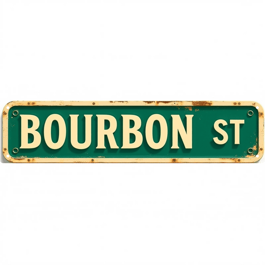 Bourbon Street Sign