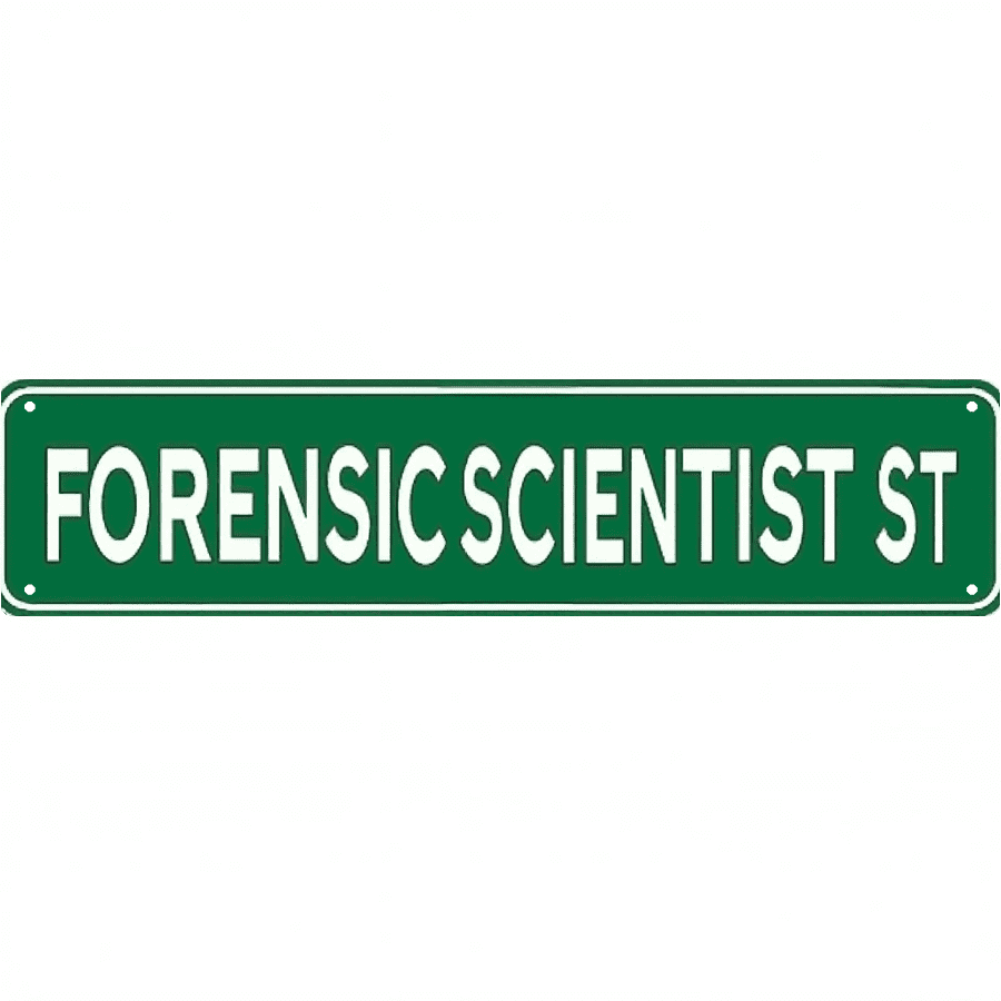 Decorative Tin Sign 16x4 Inch Forensic Scientist ST Design - Great for ...