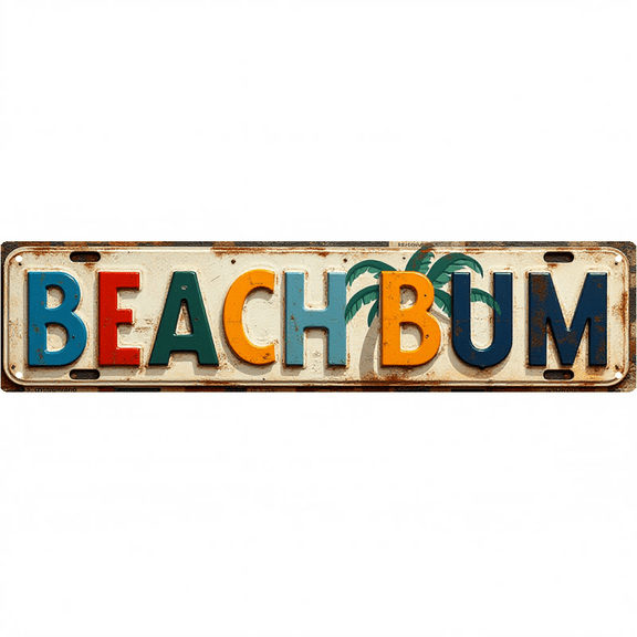 Decorative Tin Sign 16x4 Inch Margaritaville Design - Perfect for Bar Decor, Vintage Liquor Decor, Outdoor Signs Home Bar Patio