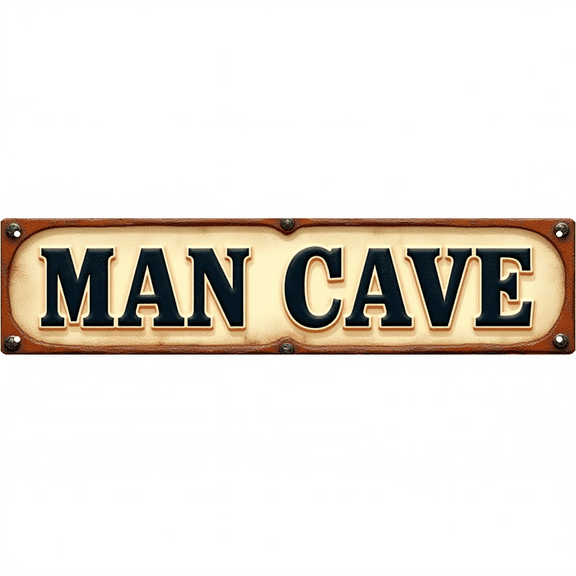 Decorative Tin Sign 16x4 Inches MAN CAVE I DO WHAT I WANT Design - Man Cave Decor, Funny Room Decor, Mens Wall Decor for Garage, Bar, Rec Room