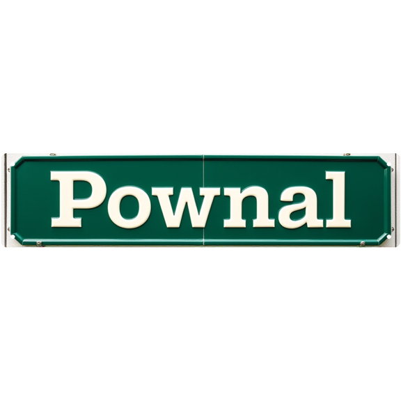 Decorative Tin Signs 16*4 Inch - Pownal Garden Town Sign - For Garden, Patio, Bedroom - garden decor, patio signs, vintage garden decor