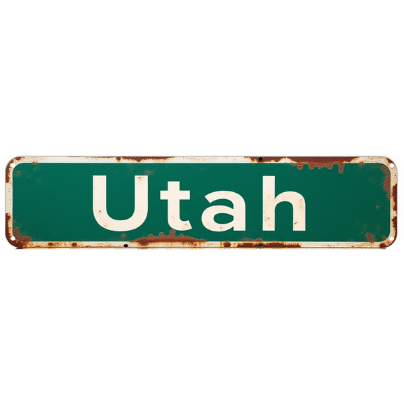 Decorative Tin Signs - 16*4 Inches 1994 Utah American Fork Vintage Sign - Ideal for Garage, Bedroom, Patio | tin signs, vintage bedroom decor, outdoor signs