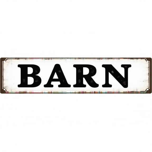 Decorative Tin Signs 16*4 Inches Barn Themed Design for Backyard, Ranch, Bedroom | Outdoor Sign, Vintage Decor for Home, Unique Wall Decor